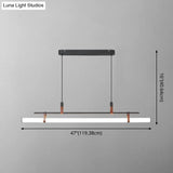 Acrylic Island Pendant Light: Sleek Pole Design With Led: Perfect For Dining Room