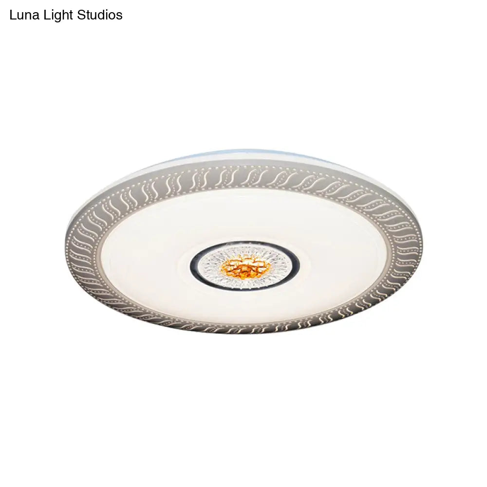 Acrylic Led Flush Ceiling Mount Light For Living Room & Kids Bedroom