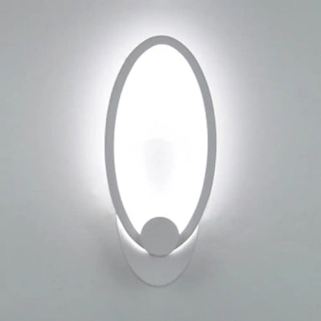 Acrylic Led Wall Sconce Light In Triangle Oval And Teardrop Shapes - Warm Or White /