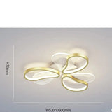 Acrylic Living Room Ceiling Lamp Led Petal Shaped Bedroom Modern Simple Household Restaurant Gold /