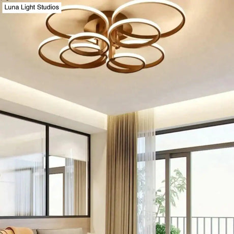 Acrylic Modern Led Chandelier For Living Room Bedroom Lustres Large Ceiling Lighting Fixtures 6