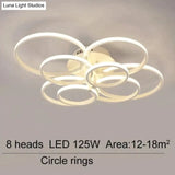 Acrylic Modern Led Chandelier For Living Room Bedroom Lustres Large Ceiling Lighting Fixtures 8