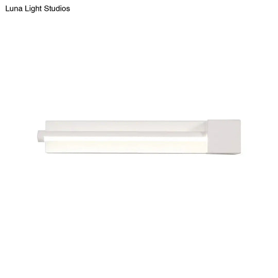 Adjustable Acrylic Linear Wall Sconce Led Light Fixture - Black/White Warm/White