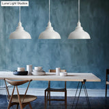 Adjustable Cord Pendant With Metal Dome Shade In Retro Black/Gray - 12’/14’/16’ W