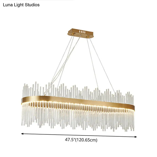 Adjustable Glass Crystal Drum Chandelier Pendant Light For Modern Living Rooms