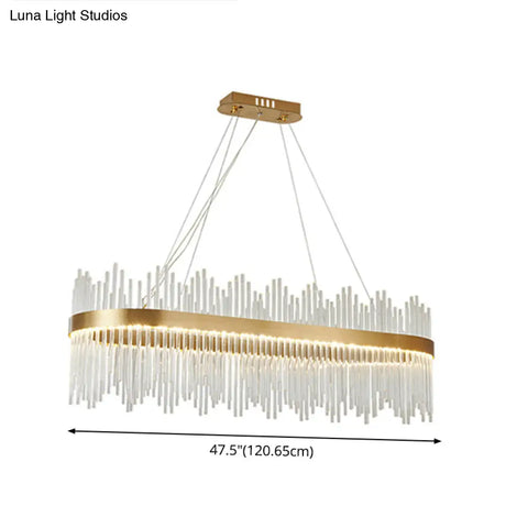 Adjustable Glass Crystal Drum Chandelier Pendant Light For Modern Living Rooms