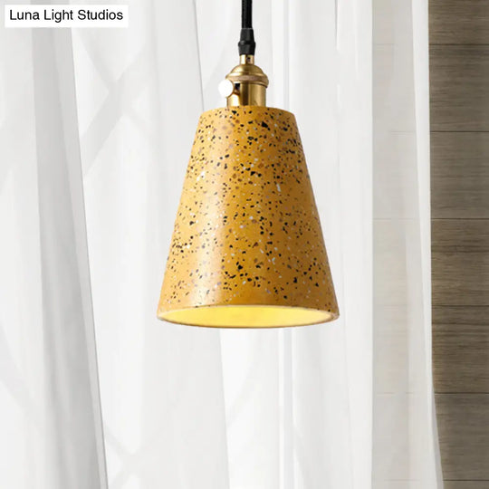 Alfa - Nordic Cone Pendant Lighting In Style Cement 1 Light Black/Grey/White Hanging
