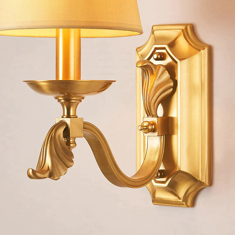 Tout cuivre applique personnalité créative salon chambre lampe de chevet applique couloir applique murale