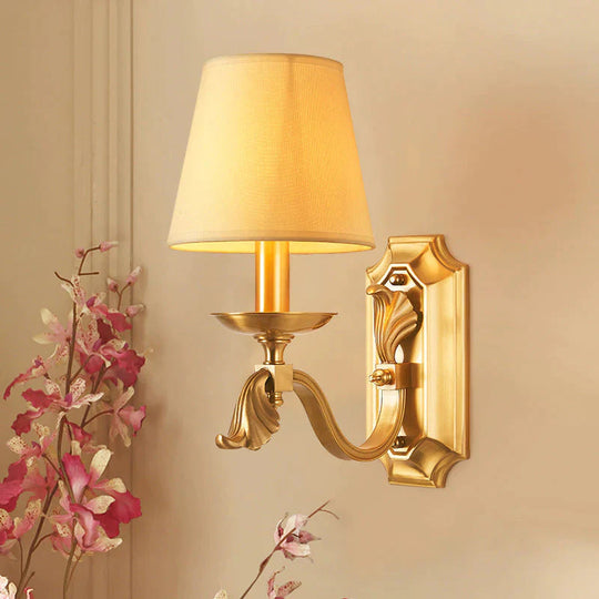 Tout cuivre applique personnalité créative salon chambre lampe de chevet applique couloir applique murale