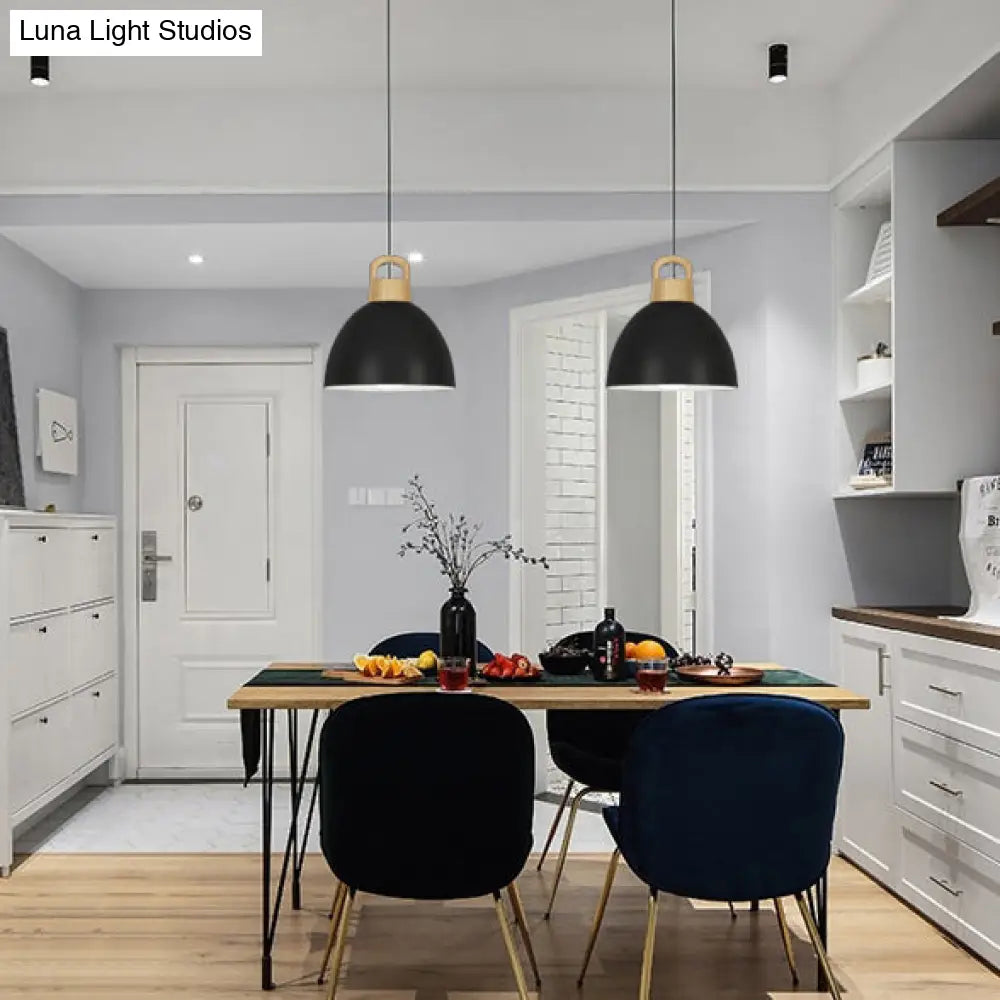 Aluminum Kitchen Corridor Pendant Light With Macaron Design - Enhanced Illumination 1 Bulb