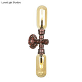Amber Glass Wall Sconce Lamp With Vintage Charm: Perfect For Living Rooms