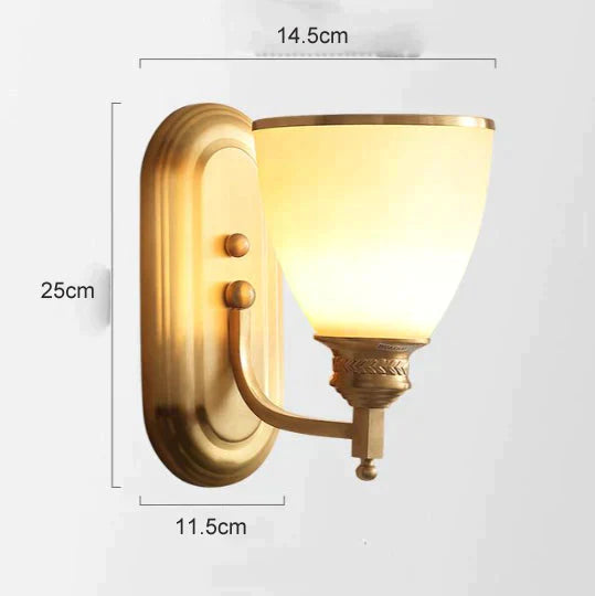 American Bedroom Bedside Copper Wall Lamp Copper / Without light source Copper Wall Lamps