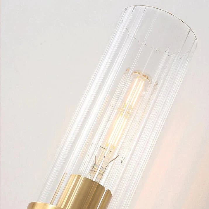 Lampes de chambre à coucher de luxe minimalistes modernes américaines toutes les appliques en cuivre