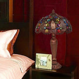 Art Deco Dome Metal Nightstand Lamp In Red/Yellow/Green - Perfect Night Table Lighting For Living