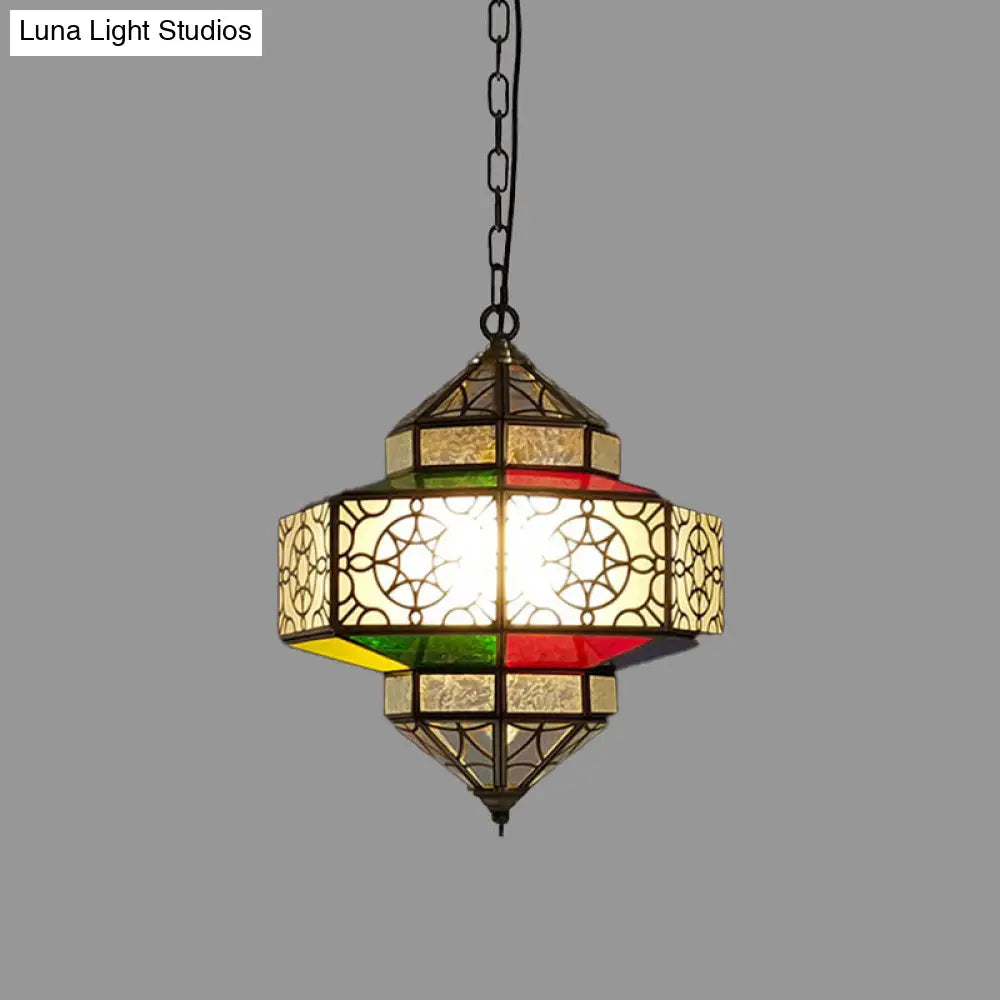 Art Deco Lantern Pendant Light In Black - Perfect For Your Kitchen