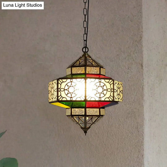 Art Deco Lantern Pendant Light In Black - Perfect For Your Kitchen