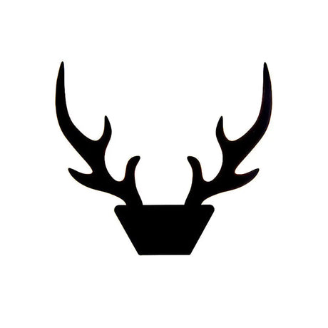 Art Deco Led Antlers Acrylic Wall Sconce Light Fixture In Warm/White White/Black Lamp