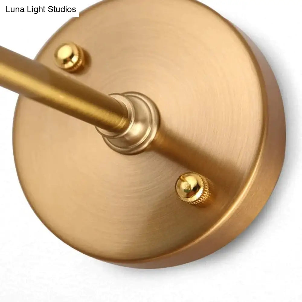 Art Living Room Bedroom Balcony Mirror Bedside Brass Copper Wall Lamp Copper Wall Lamps