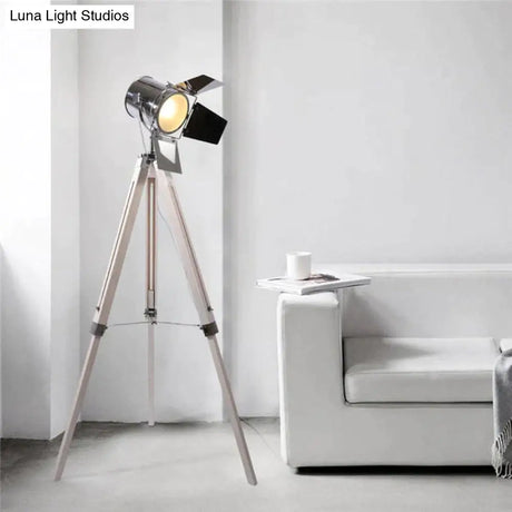 Artpad American Loft Rustic Vintage Floor Lamps For Living Room Office Study Lighting Black Red Led