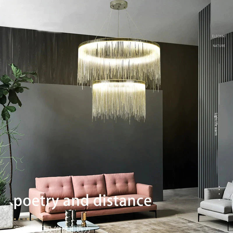 Aurora - Lustre rectangulaire à DEL