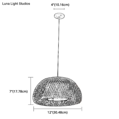 Bamboo Double-Decker Pendant Light With Milk White Glass Shade - Perfect For Restaurant Aisles