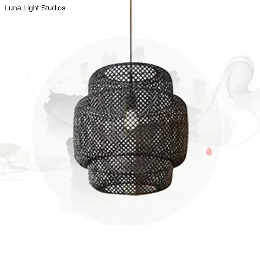 Bamboo Lantern Suspension Pendant Light - Simplicity At Its Best!