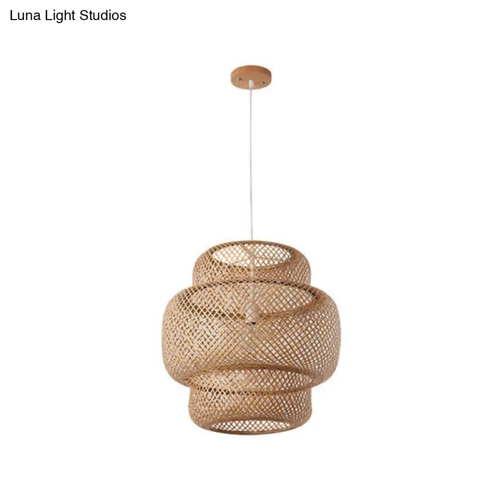 Bamboo Lantern Suspension Pendant Light - Simplicity At Its Best!