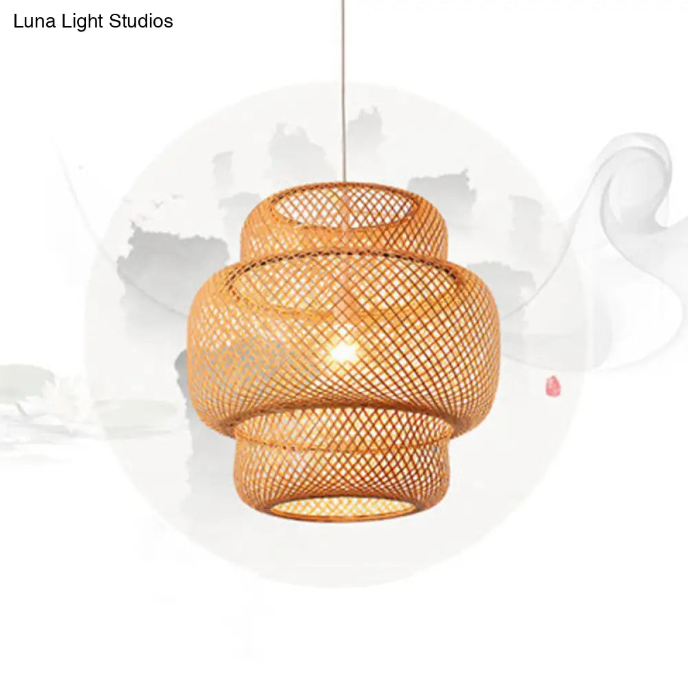 Bamboo Lantern Suspension Pendant Light - Simplicity At Its Best!