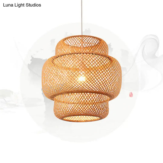Bamboo Lantern Suspension Pendant Light - Simplicity At Its Best!