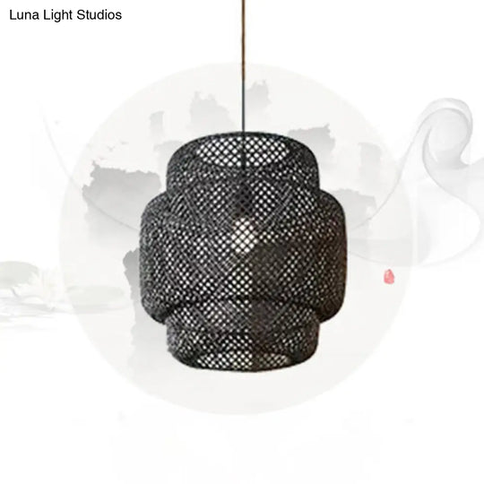 Bamboo Lantern Suspension Pendant Light - Simplicity At Its Best!
