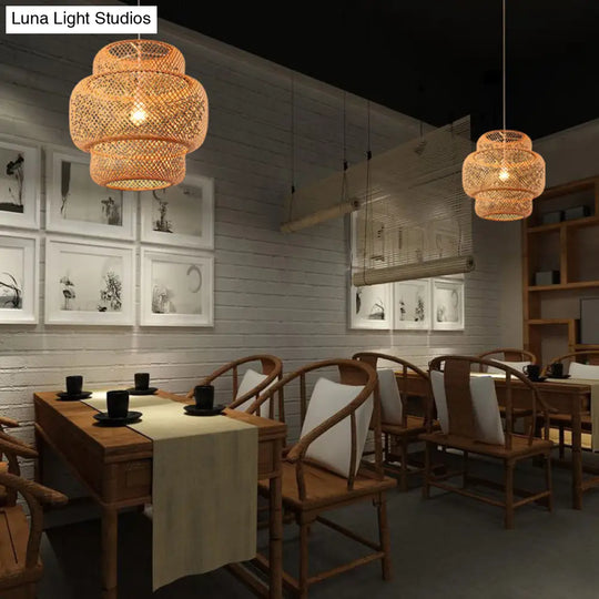 Bamboo Lantern Suspension Pendant Light - Simplicity At Its Best!