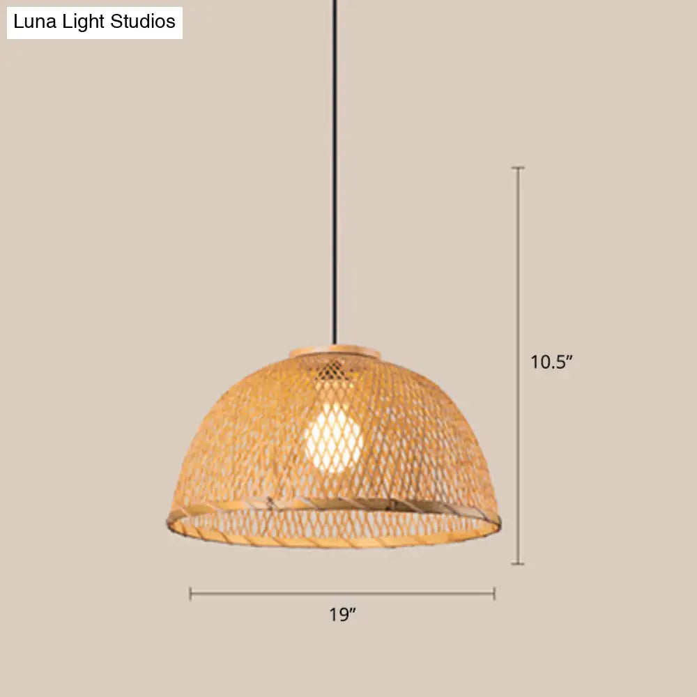 Bamboo Pendant Ceiling Light For Minimalist Restaurants