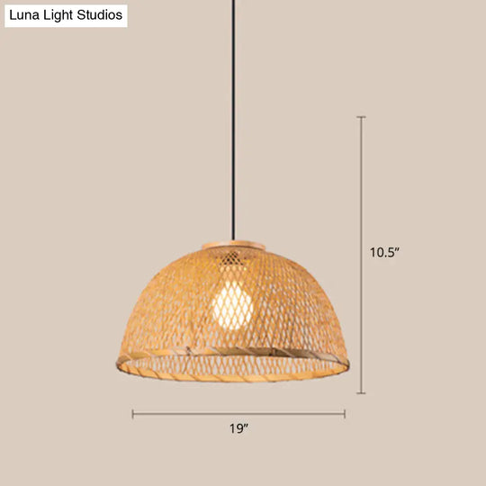 Bamboo Pendant Ceiling Light For Minimalist Restaurants