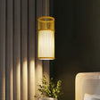 Bamboo Pendant Light: Modern Chinese Teahouse Ceiling Lamp Wood