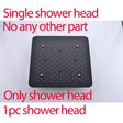 Bathroom 20inch 50x50cm Shower Head Panel Faucet Rain Mist Laterfal Jets Thermostatic Valve Mixer System SPA Massage