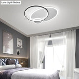 Bedroom Brilliance In A Stack: Minimalistic Led Metal Flush Mount Ceiling Ligh