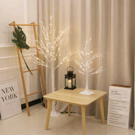 Birch Tree Lights Glow Led Christmas Simulation New Year Floor Lamps