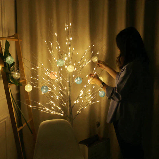 Birch Tree Lights Glow Tree Lights LED Christmas Simulation Tree New Year Lights Floor Lamps