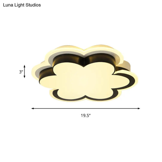 Black Blossom Acrylic Ceiling Light For Modern Corridor And Kitchen Spaces