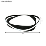 Black Metal Led Flushmount Ceiling Light With Minimalist Triangle Design And Integrated Diffuser
