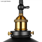 Black Metal Vintage Island Ceiling Light Fixture With Cone Shades - 3 Heads Stylish For Living Room