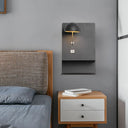 Black Metal Wall Mounted Led Modernist Light Fixture For Living Room