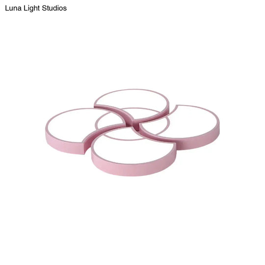 Blossom Girls Bedroom Ceiling Lamp - 4-Head Led Acrylic Mount Light