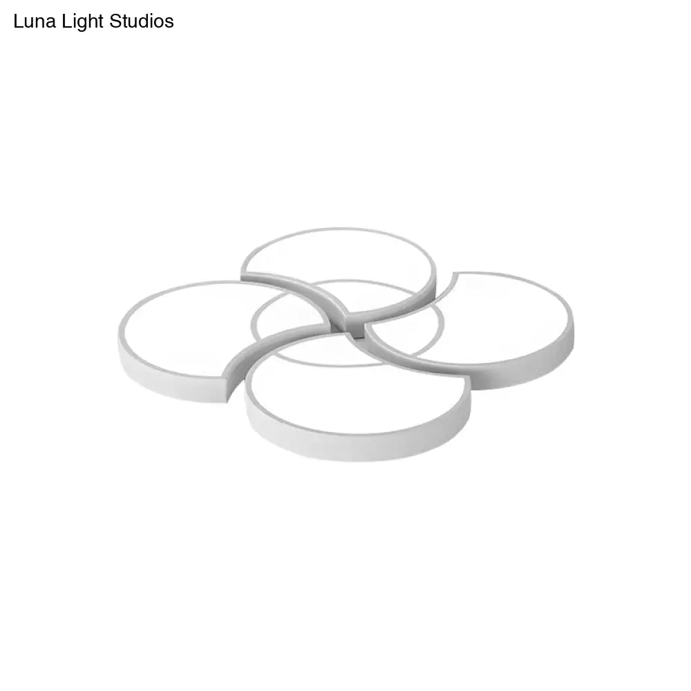 Blossom Girls Bedroom Ceiling Lamp - 4-Head Led Acrylic Mount Light
