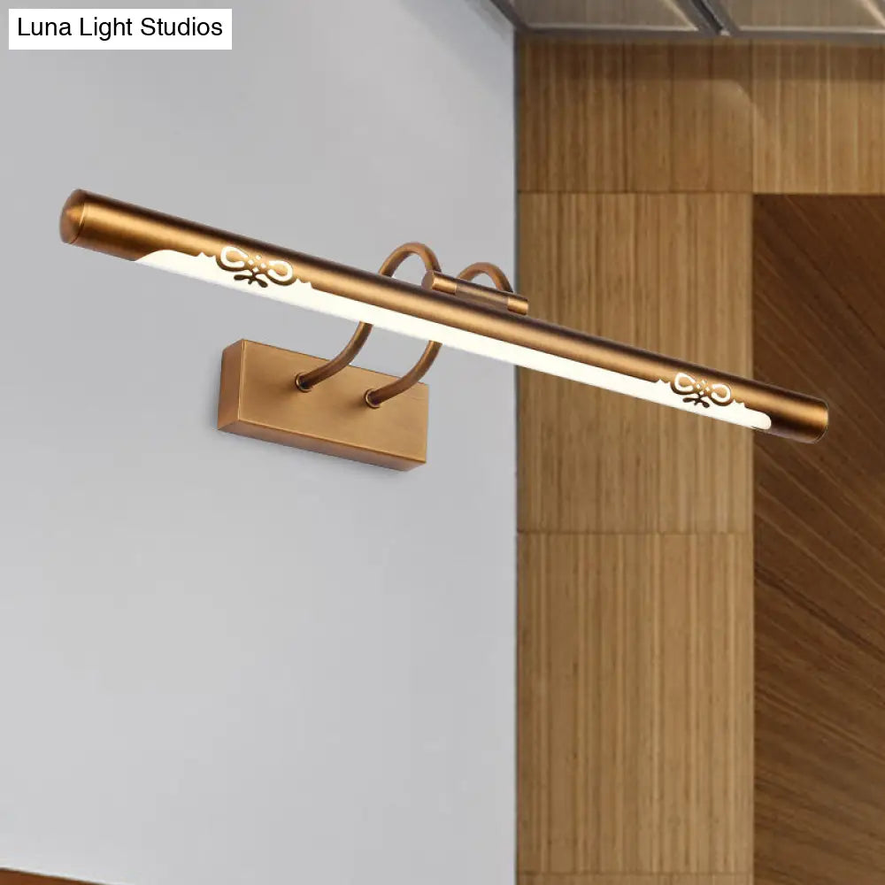 Bronze Modern Led Wall Sconce Light For Bathroom Vanity - Available In 18 Or 29.5 Width