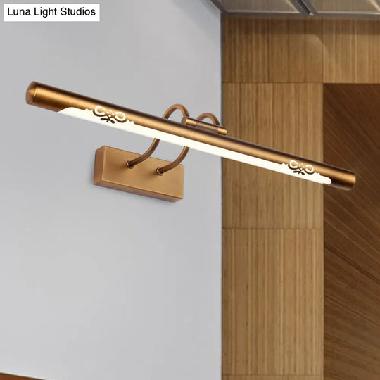 Bronze Modern Led Wall Sconce Light For Bathroom Vanity - Available In 18 Or 29.5 Width