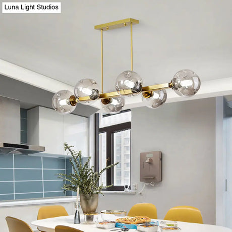 Bubbles Glass Pendant Light: Stylish Island Hanging Fixture For Postmodern Dining