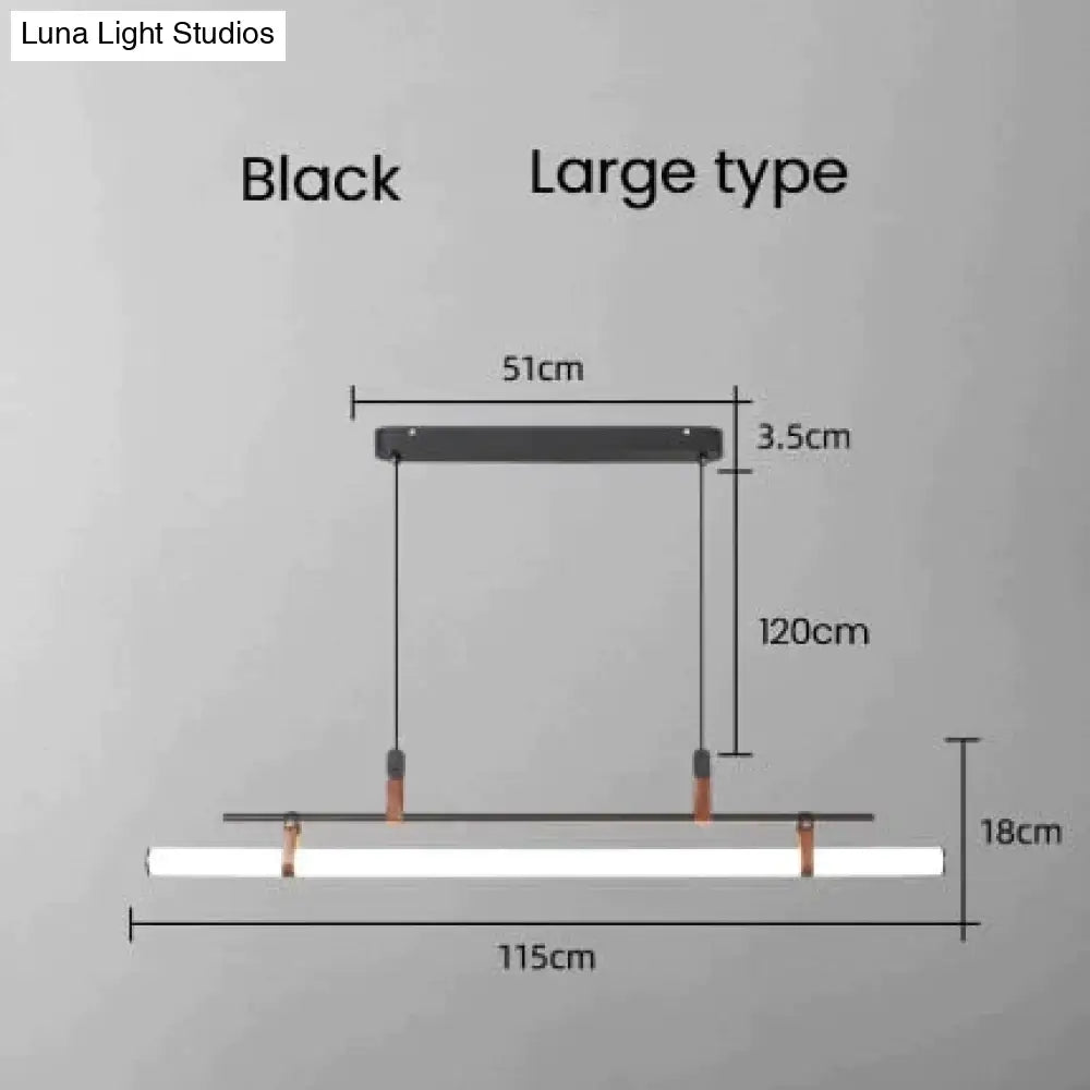 Casia V - Modern Linear LED Bar Pendant Lamp For Dinning Room Kitchen Office Space pendant Light