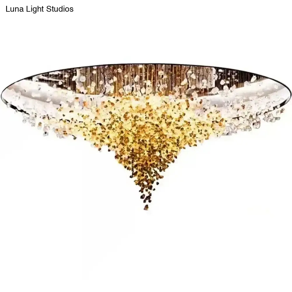 Cavaria Stone Crystal LED Chandelier – Grand Luxury Lighting