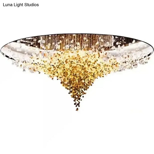 Cavaria Stone Crystal LED Chandelier – Grand Luxury Lighting